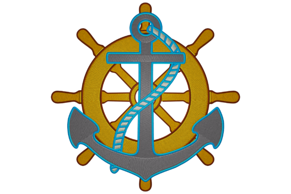 Anchor and Ship s Wheel Embroidery Review