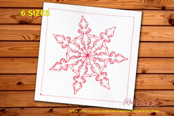 Christmas Snowflake Redwork Review
