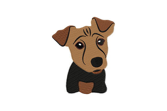 Cute Puppy Dog Embroidery for Seasonal Designs