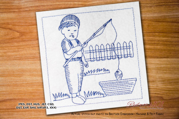 Fishing in Tub Embroidery Design Review