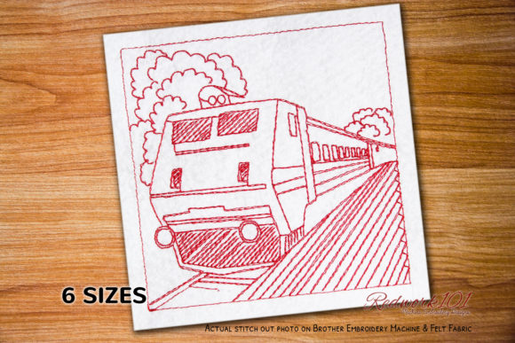 Indian Railways Redwork Embroidery Design Review