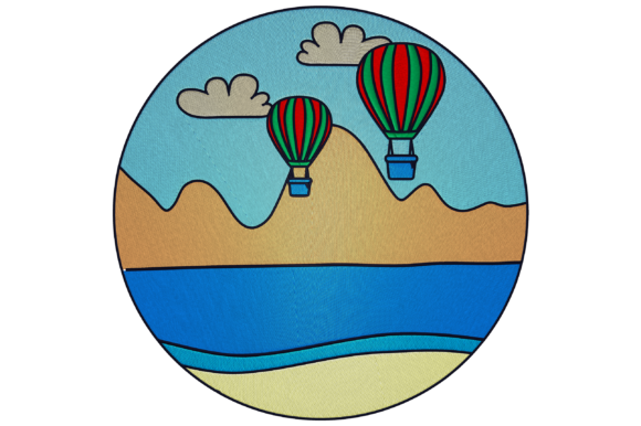 Landscape with Air Balloons Embroidery Review