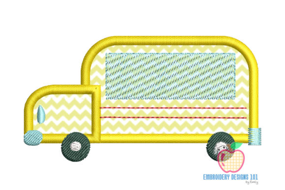 School Bus Applique Pattern Review for Kids