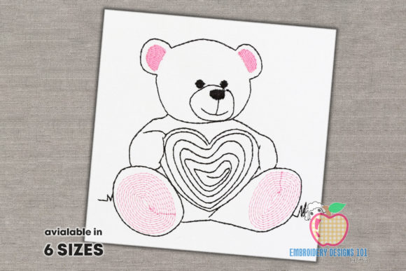 Teddy Bear Holding Heart Sketch Review