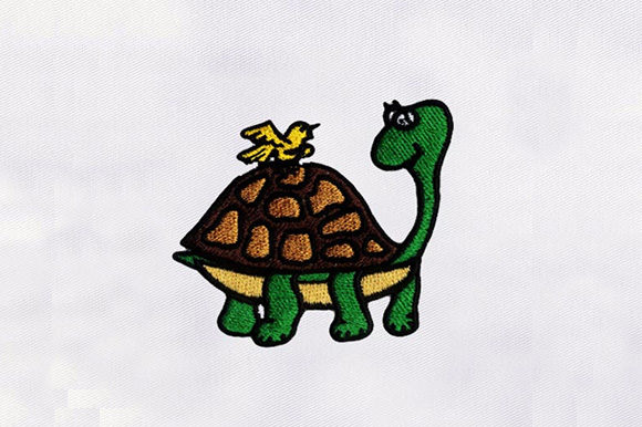 Turtle and a Bird Embroidery Design Review
